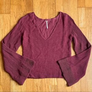Free People Bell Sleeve Sweater